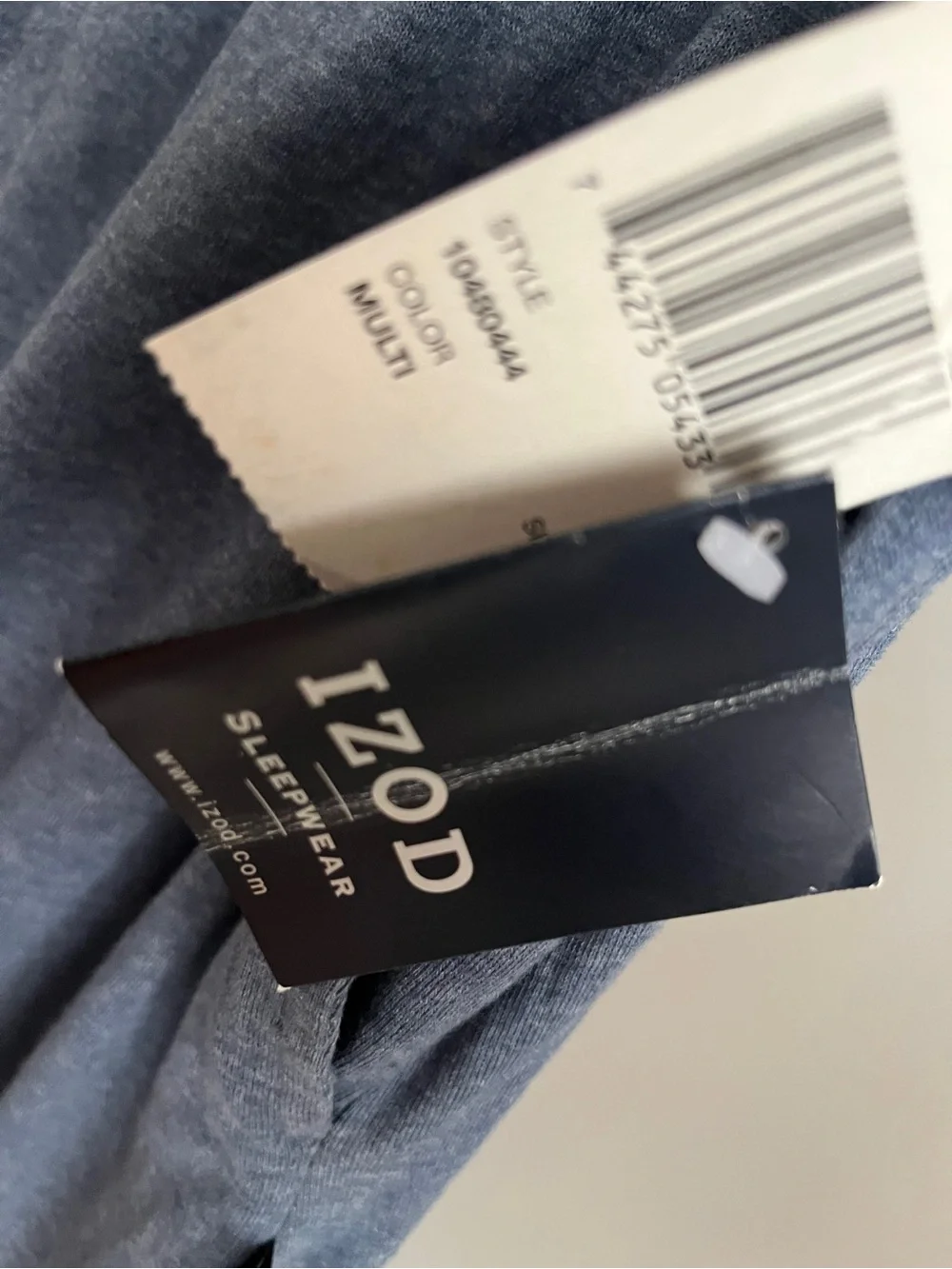 NWT IZOD Sleepwear Lightweight Blue Pajama Lounge Pants Cotton Blend $59+ Large